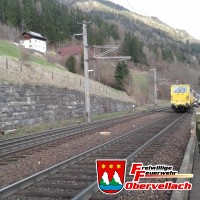 Zugskollision / Bahnböschungsbrand Penk